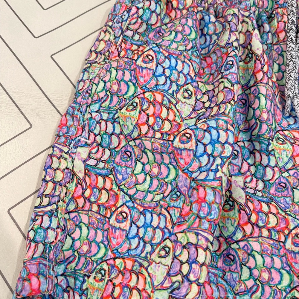 Michael's Multicolor Fish Patterned Swim Trunks - Picture 3 of 11